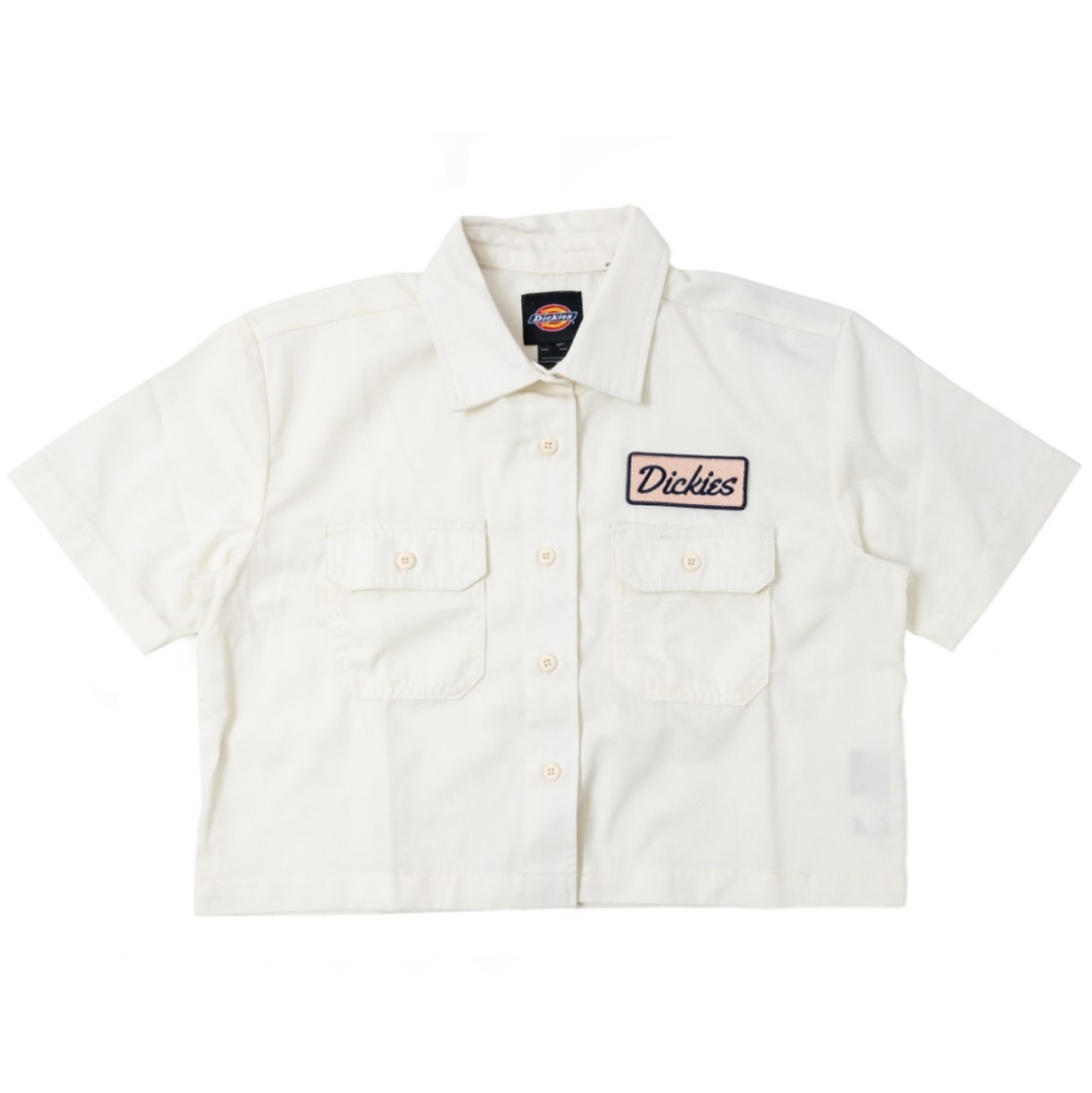 Ladies Dickies Cropped Work Shirt XL EUC